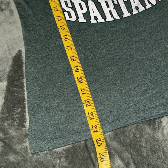 Colosseum Michigan State Spartans T-Shirt Women Medium Green Cotton Short Sleeve - Picture 6 of 7